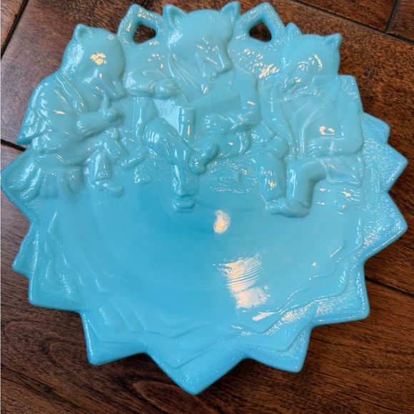 Vintage turquoise color Westmoreland Three Roosevelt Bears - Picture 2 of 6